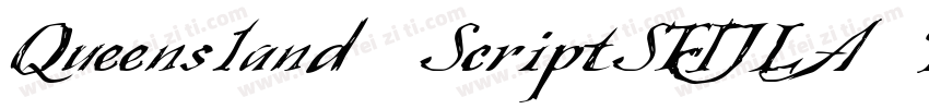 Queensland ScriptSTIJLA Bauhaus lik字体转换